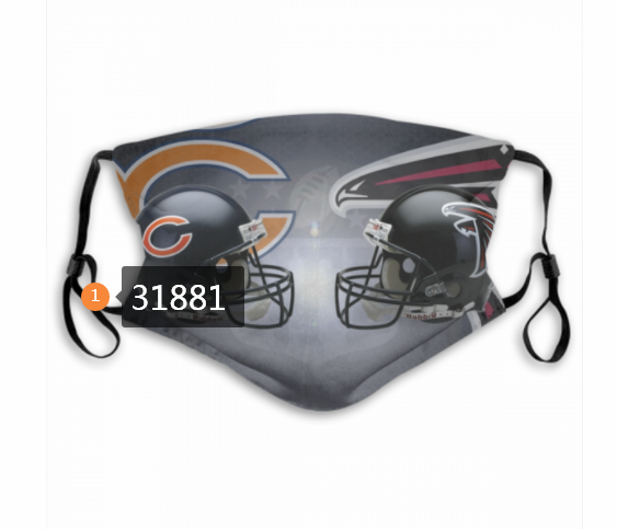 NFL Atlanta Falcons 712020 Dust mask with filter->nfl dust mask->Sports Accessory
